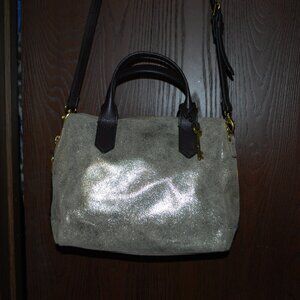 Gold & Brown Fossil Purse w/Key Fob